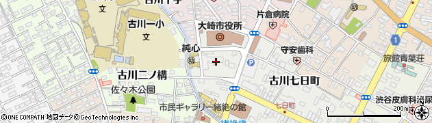 大崎市役所　総務部納税課周辺の地図