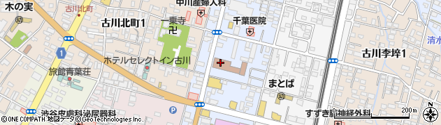 古川郵便局配達周辺の地図