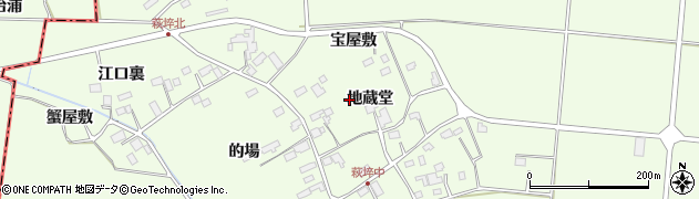 宮城県美里町（遠田郡）荻埣周辺の地図