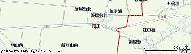 宮城県大崎市古川馬櫛（南田）周辺の地図