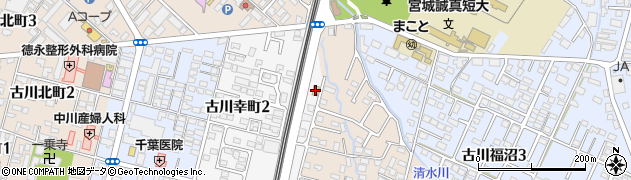 セブンイレブン古川李埣店周辺の地図