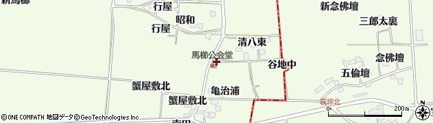 宮城県大崎市古川馬櫛（東田）周辺の地図