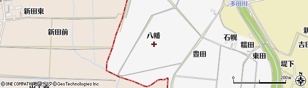 宮城県大崎市古川耳取八幡周辺の地図