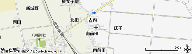 宮城県大崎市古川保柳古内周辺の地図