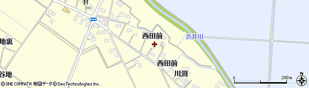 宮城県大崎市古川渋井（西田前）周辺の地図