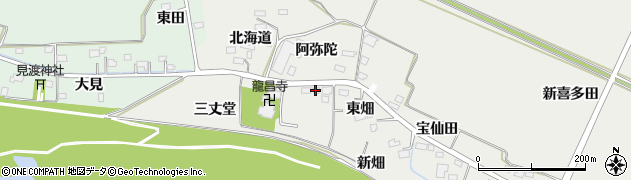 宮城県大崎市古川上埣三丈堂周辺の地図