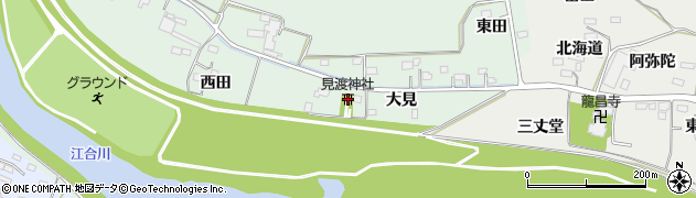 見渡神社周辺の地図