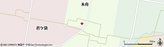宮城県加美町（加美郡）木舟（西田）周辺の地図