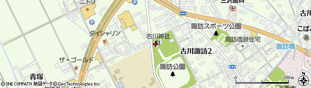古川神社周辺の地図