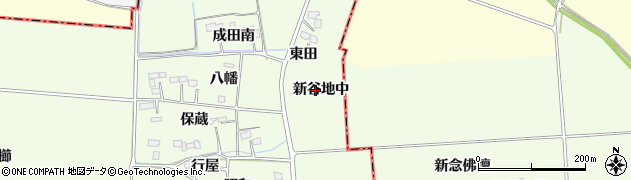 宮城県大崎市古川馬櫛（新谷地中）周辺の地図