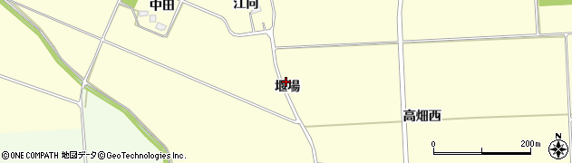 宮城県美里町（遠田郡）中埣（堰場）周辺の地図