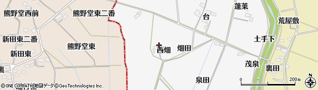 宮城県大崎市古川耳取（西畑）周辺の地図