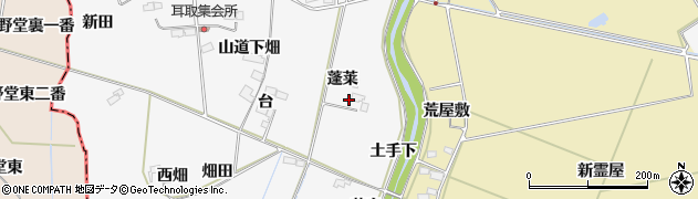 宮城県大崎市古川耳取蓬莱周辺の地図