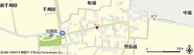 町上周辺の地図