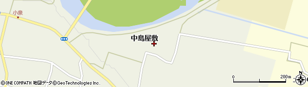 宮城県加美町（加美郡）小泉（中島屋敷）周辺の地図