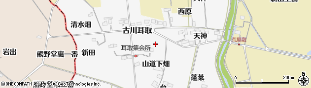 宮城県大崎市古川耳取（天神西畑）周辺の地図