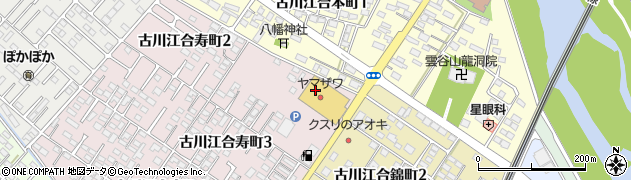 うさちゃんクリーニング　ヤマザワ北店周辺の地図