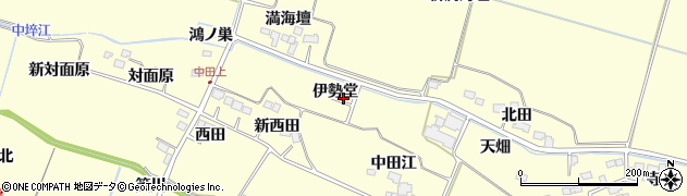 宮城県遠田郡美里町中埣伊勢堂周辺の地図