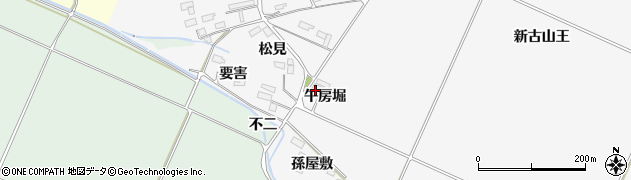 宮城県大崎市古川富長（午房堀）周辺の地図