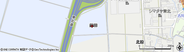 宮城県大崎市古川新田前田周辺の地図