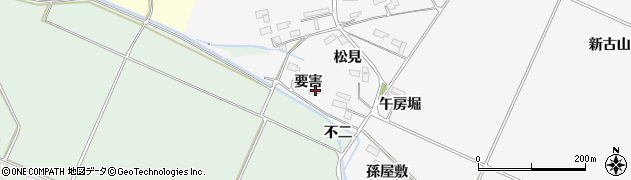 宮城県大崎市古川富長要害周辺の地図
