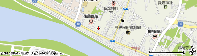 最上川千本だんご周辺の地図