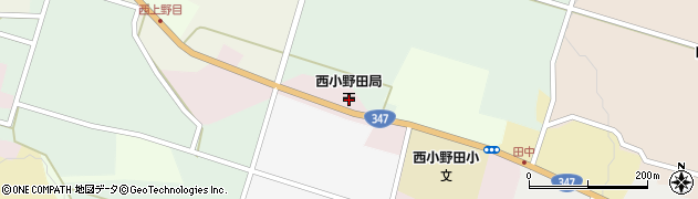 西小野田郵便局周辺の地図