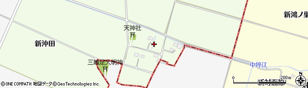 宮城県大崎市古川長岡針（成田）周辺の地図