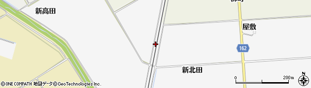 宮城県大崎市古川保柳（北谷地）周辺の地図
