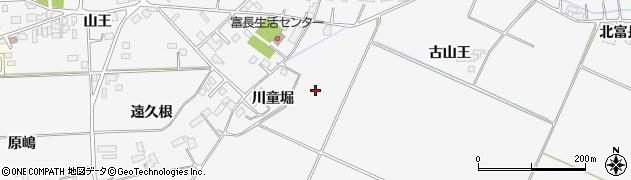 宮城県大崎市古川富長周辺の地図