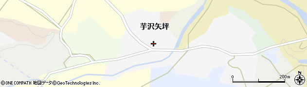 宮城県加美町（加美郡）芋沢矢坪周辺の地図