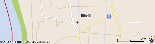宮城県石巻市桃生町倉埣（新改道）周辺の地図