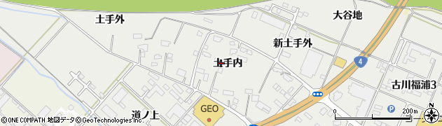 宮城県大崎市古川福浦（土手内）周辺の地図