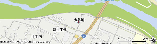 宮城県大崎市古川福浦（大谷地）周辺の地図