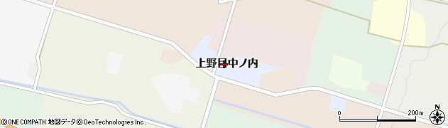 宮城県加美郡加美町上野目中ノ内周辺の地図