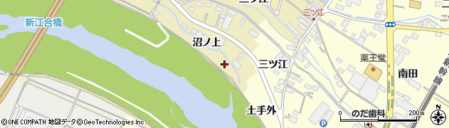 宮城県大崎市古川沢田下河原周辺の地図