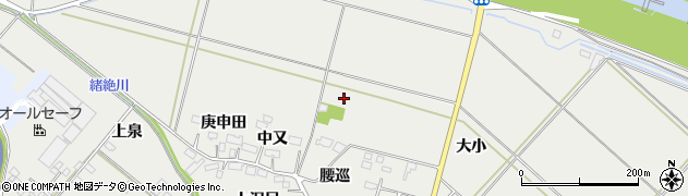 宮城県大崎市古川小泉周辺の地図