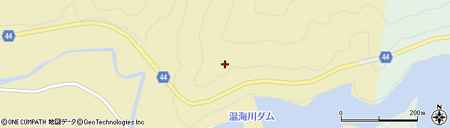 山形県鶴岡市一霞布滝周辺の地図