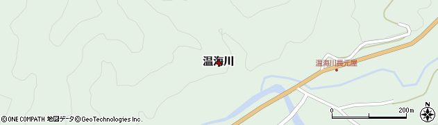 山形県鶴岡市温海川周辺の地図