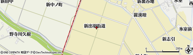 宮城県大崎市古川柏崎（新出羽街道）周辺の地図