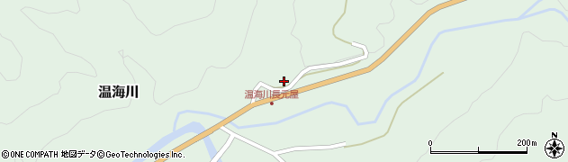 山形県鶴岡市温海川丁周辺の地図