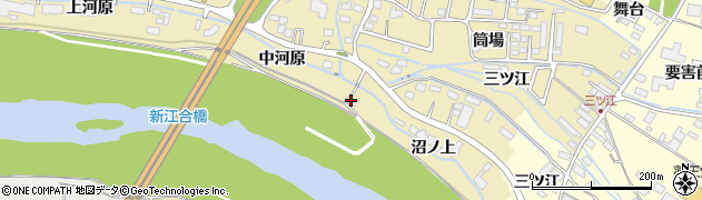 宮城県大崎市古川沢田（中河原）周辺の地図