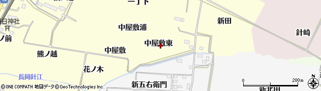 宮城県大崎市古川休塚（中屋敷東）周辺の地図