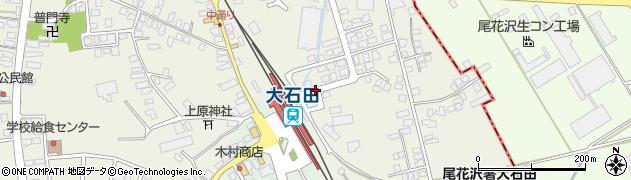 大石田駅尾花沢口周辺の地図