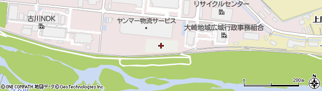 宮城県大崎市古川福浦（高谷地）周辺の地図