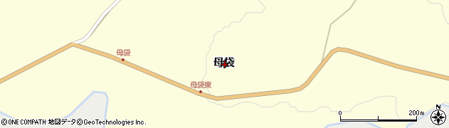 山形県尾花沢市母袋周辺の地図