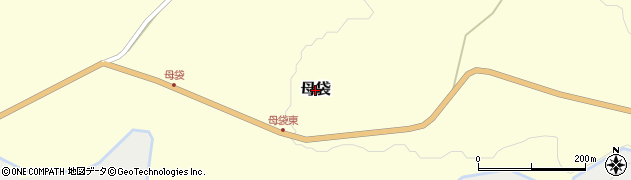 山形県尾花沢市母袋周辺の地図