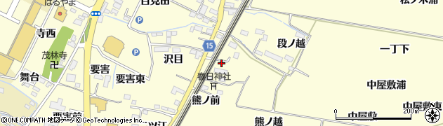宮城県大崎市古川休塚（熊野）周辺の地図