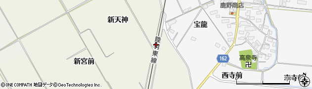 宮城県大崎市古川斎下（上尾崎）周辺の地図