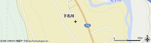 山形県鶴岡市下名川（村西）周辺の地図